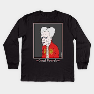 Count Dracula (Oldman) Kids Long Sleeve T-Shirt